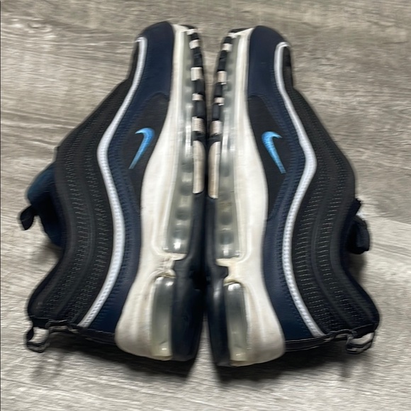 Nike Air Max 97 Black and Blue Sneakers with Air Cushioning - Picture 11 of 14